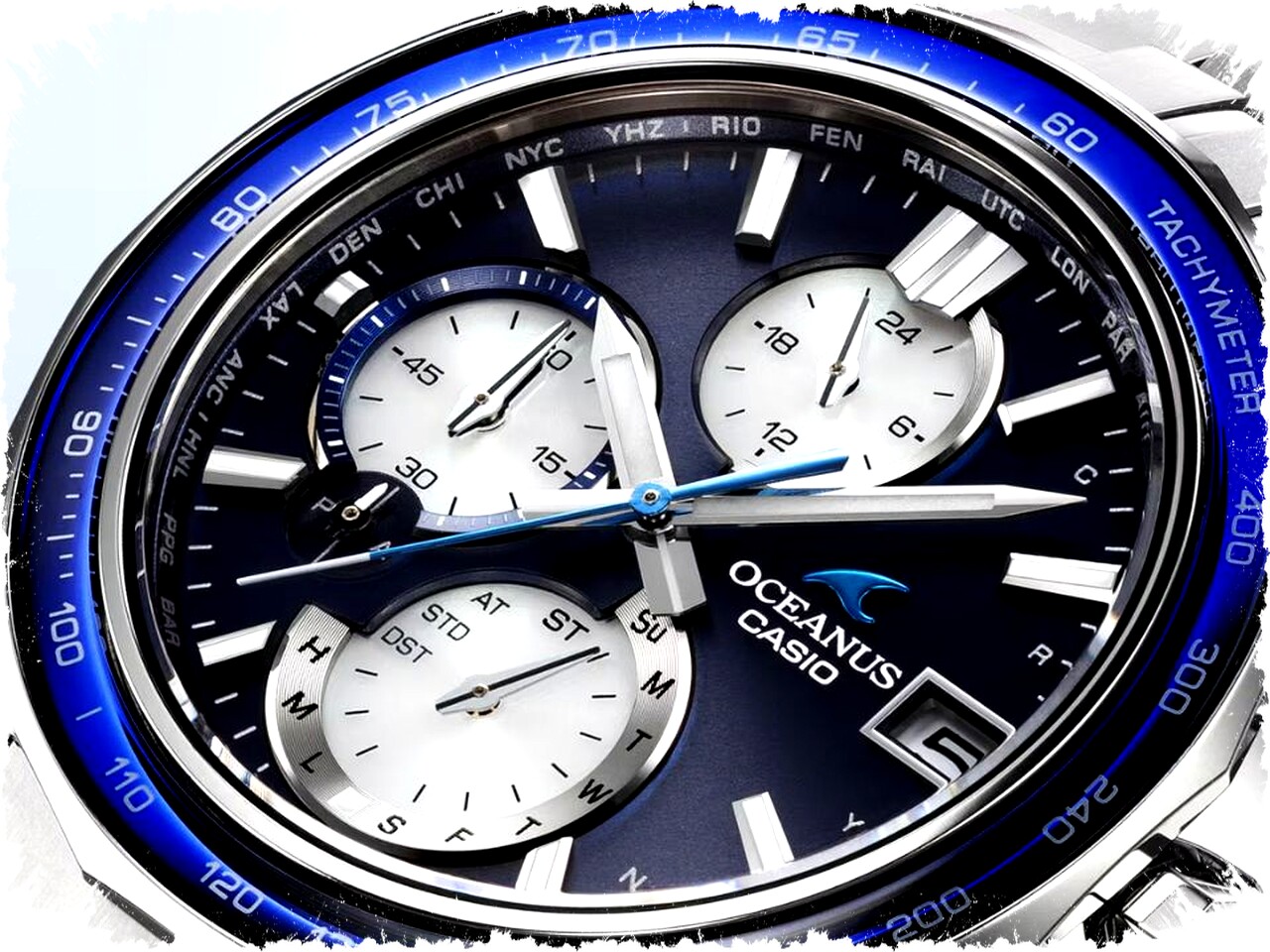 Casio Luncurkan Oceanus Manta Terbaru dengan Cincin Bezel Safir Biru Memukau dan Titanium