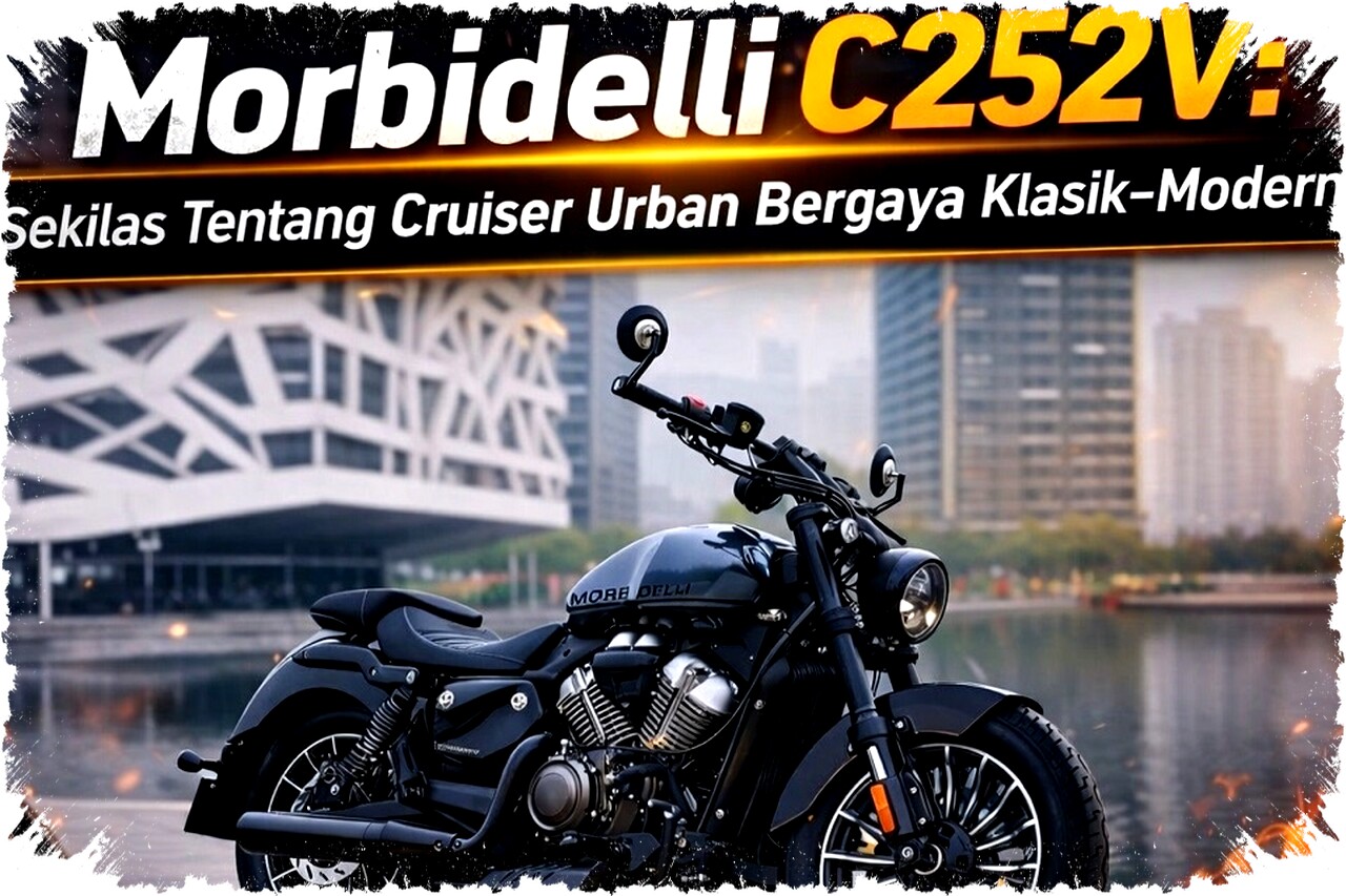 Morbidelli C252V: Cruiser 250cc Urban Bergaya Klasik-Modern dengan Mesin V-Twin Tangguh