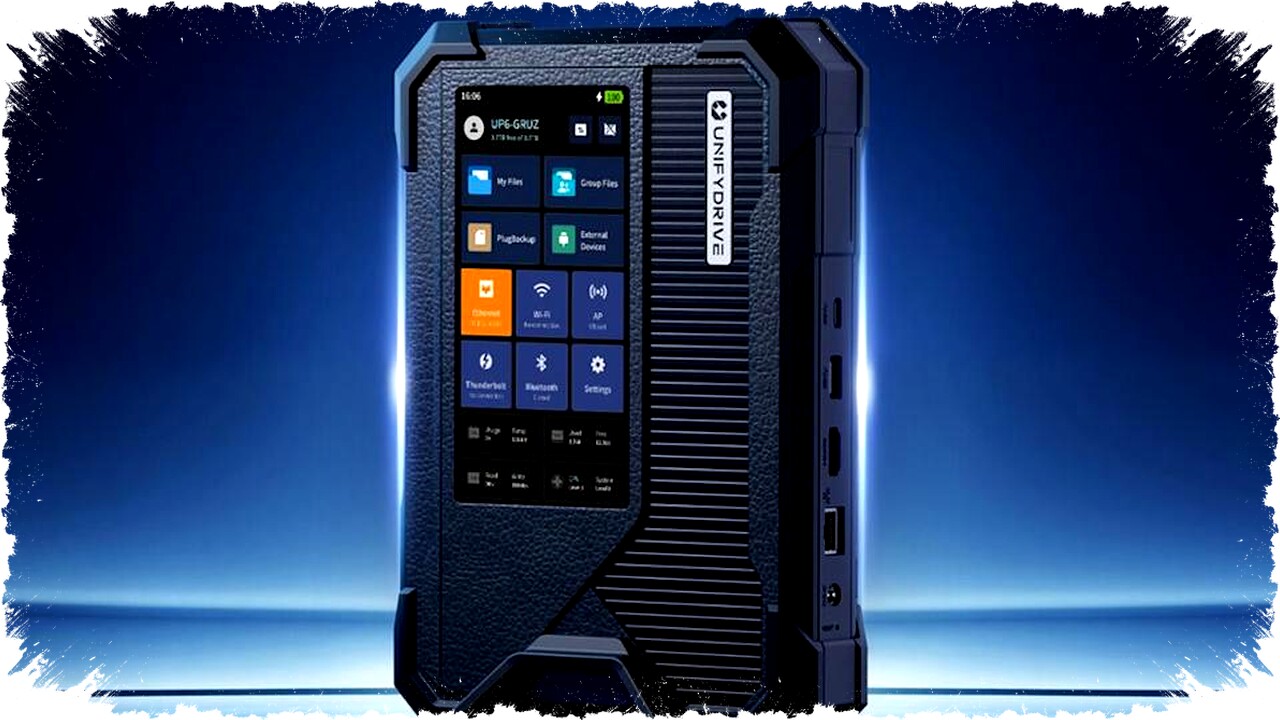 UnifyDrive UP6: Mobile NAS Tangguh dengan Layar Sentuh dan Backup Baterai untuk Fotografer