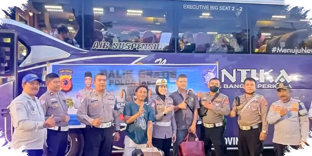 38 Bus Antar 1.957 Pemudik Pulang, Balik Mudik Gratis Polda Jabar Lancar dan Humanis