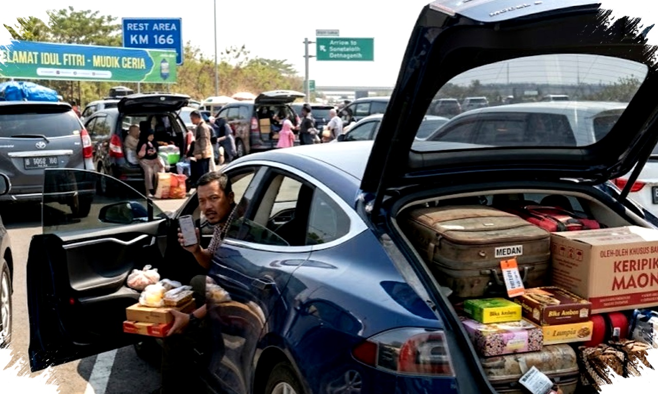 Mudik Bawa Oleh-oleh Terlalu Banyak, Jarak Tempuh Mobil Listrik Bisa Anjlok