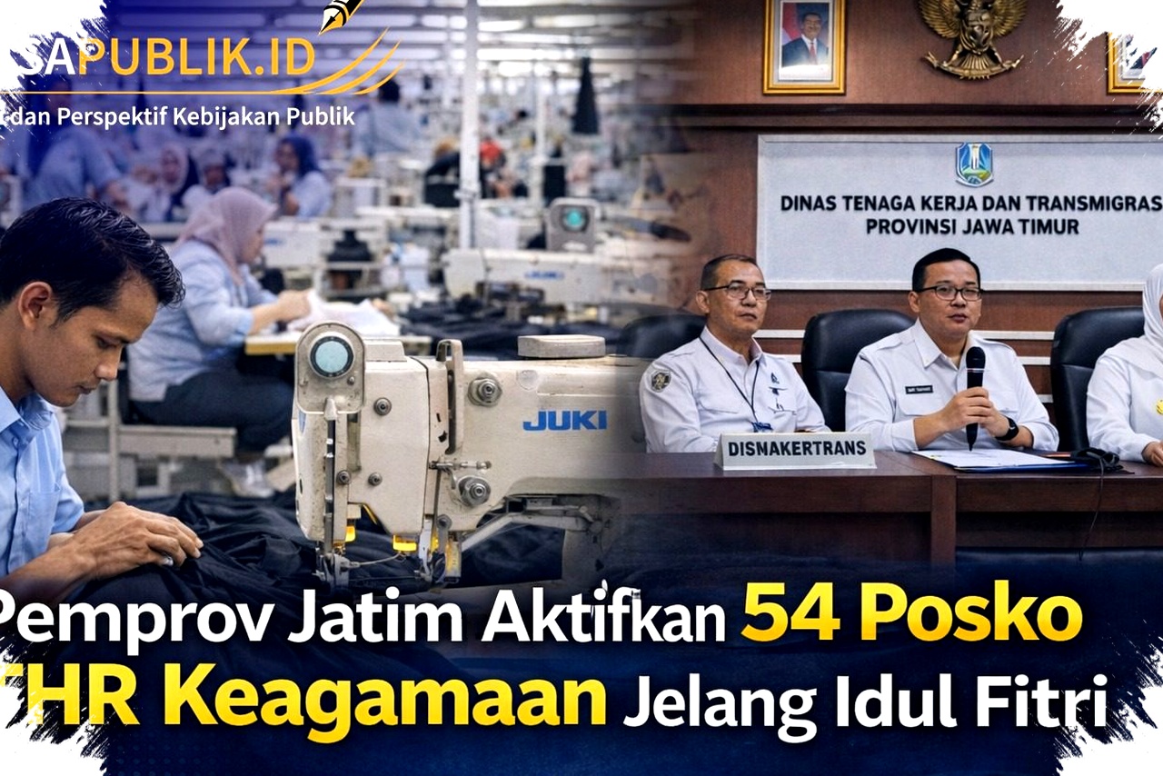 Gubernur Khofifah Aktifkan 54 Posko THR Keagamaan, Pastikan Hak Pekerja Terlindungi Menjelang Idul Fitri