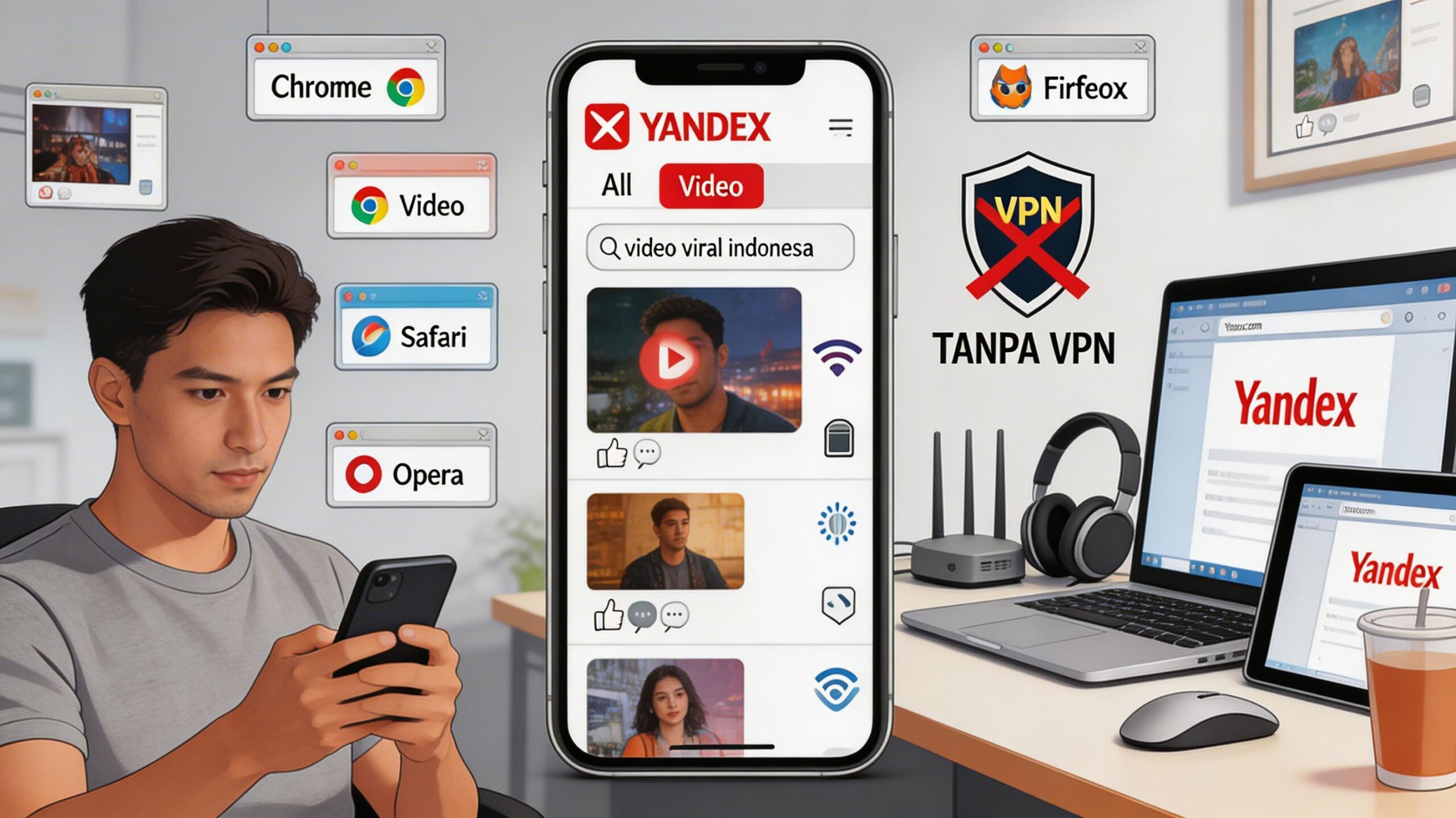 Yandex Jadi Alternatif Mesin Pencari Video Viral, Ini 7 Cara Menonton Tanpa VPN yang Banyak Dicari Pengguna