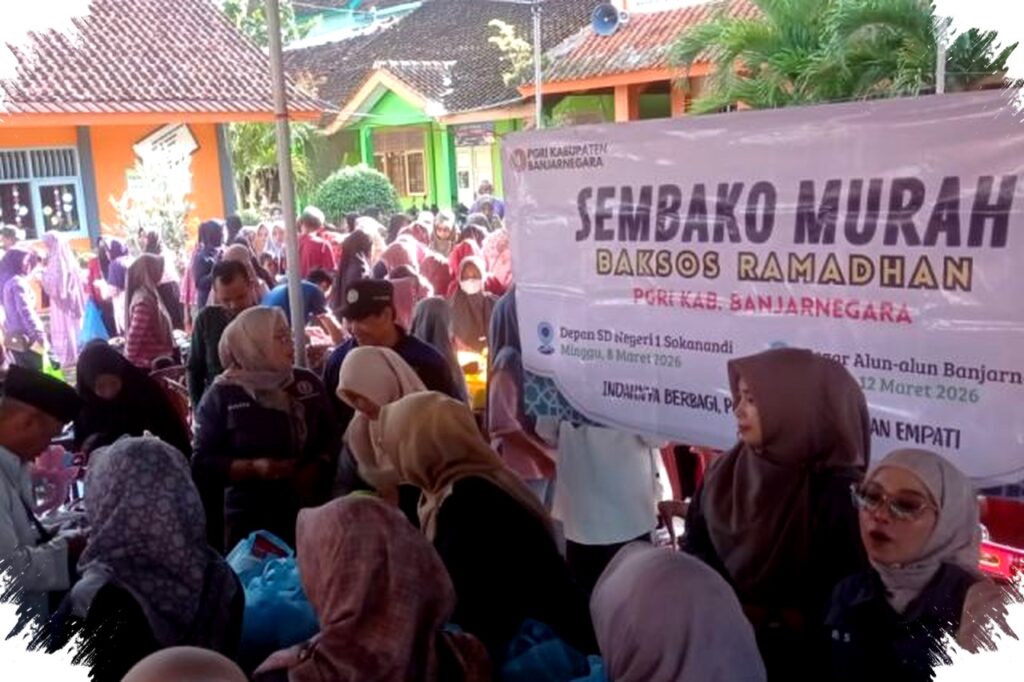 Pasar Murah Ramadhan Sokanandi Hancurkan Harga Pasar, Warga Banjarnegara Berbondong Beli Sembako Murah Jelang Lebaran