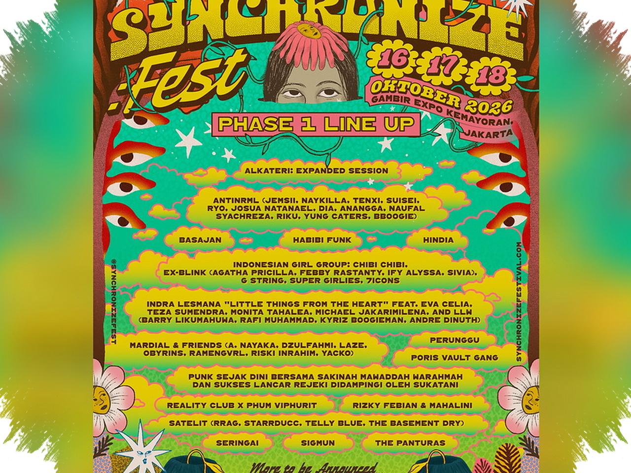 Synchronize Fest Buka Panggung Awal, Hindia Hingga Reality Club X Phum Viphurit Hadir