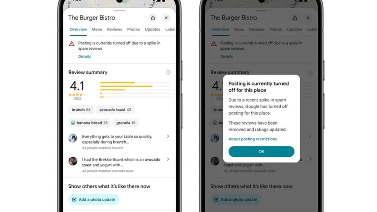 Gemini Jaga Google Maps, Ulasan Palsu Kini Disergap Sebelum Tayang