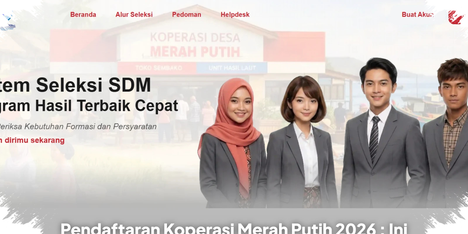 Pendaftaran Manajer Koperasi Merah Putih Tinggal Sepekan, Lewat 24 April 2026 Kesempatan Langsung Tertutup