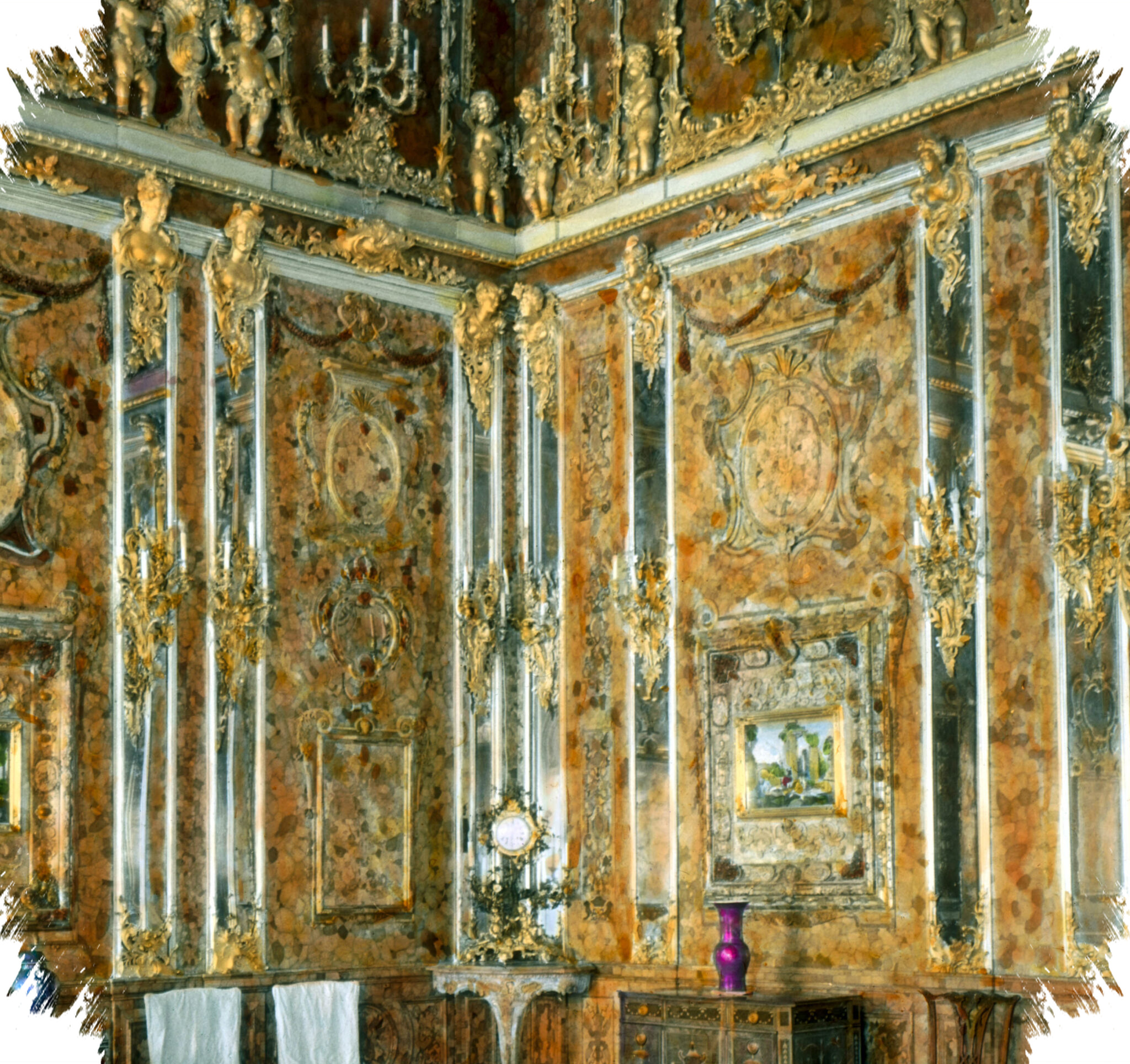 Amber Room Yang Hilang Dan Fasad Biru Emas Istana Catherine Rusia