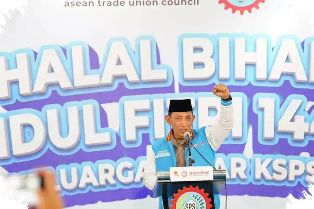 Kapolri Dorong Pengusaha-Buruh Bersatu, Kunci Investasi Tetap Kondusif