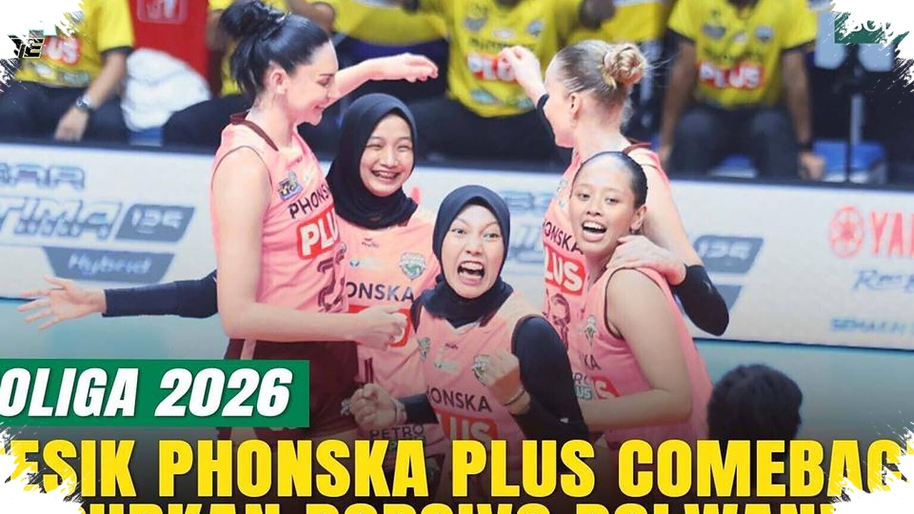 Bangkit Setelah Set Pertama, Gresik Phonska Plus Hentikan Popsivo Polwan dan Makin Dekat ke Grand Final