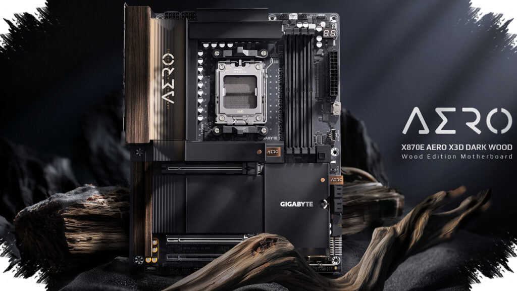 Gigabyte Ubah Motherboard Jadi Karya Seni, X870E Aero X3D Dark Wood Tampil Premium