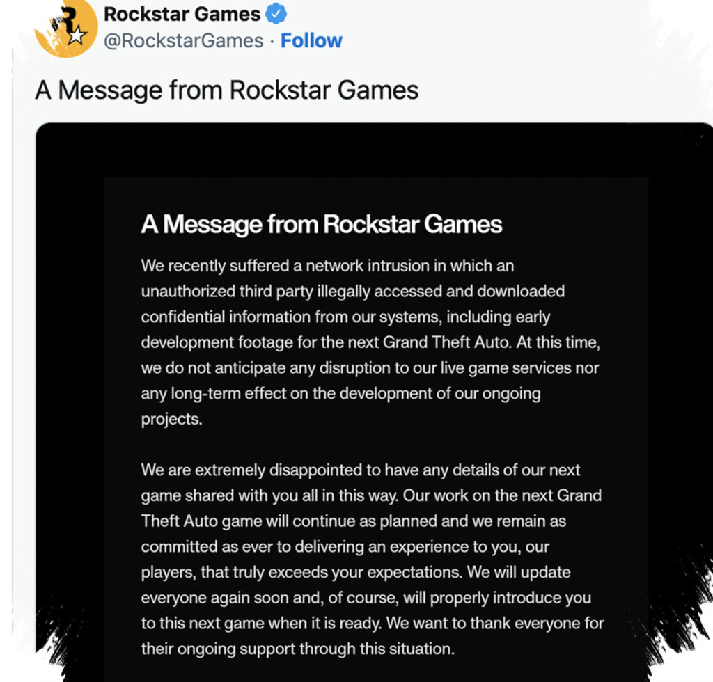 Rockstar Diteror Tenggat 14 April, Kebocoran Data Baru Ini Lebih Gawat dari Insiden GTA VI
