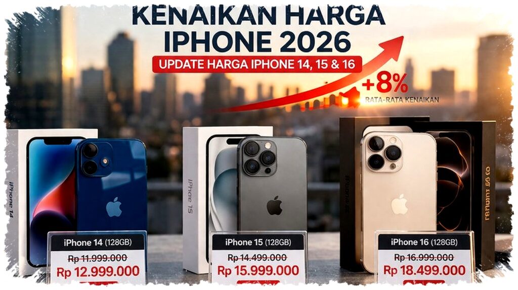 Harga iPhone 2026 Naik Tajam, Update iPhone 14 Hingga iPhone 16 Bikin Kaget