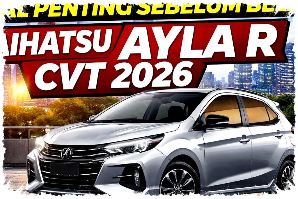 Tergiur Selisih Rp6 Jutaan, 7 Fakta Daihatsu Ayla R CVT 2026 yang Bisa Bikin Salah Pilih