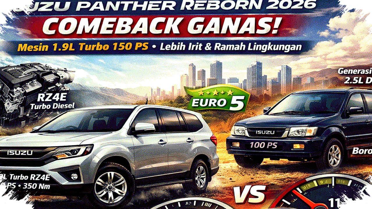 Mesin RZ4E 1.9L Panther 2026, 150 PS dan 18 Km Per Liter yang Sulit Ditandingi