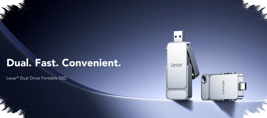 Lexar D70E Bawa USB-C dan USB-A Sekaligus, SSD Ringkas yang Tak Lagi Butuh Adapter