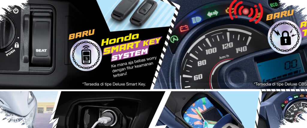 All New Honda BeAT Deluxe 2026 Makin Futuristik, Smart Key dan BBM Irit Jadi Daya Pikat Utama