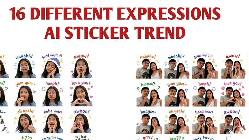 2 Prompt Gemini AI Untuk Stiker Zalo-Style, 16 Ekspresi Lucu Sekali Generate