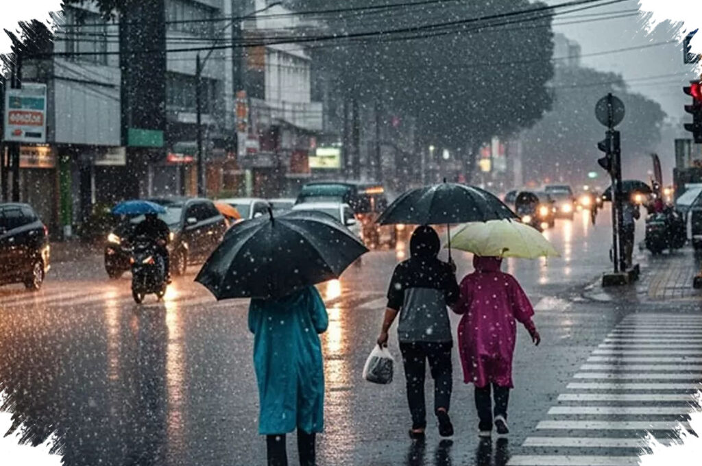 Semarang dan Jawa Tengah Disapa Hujan Ringan, Awal Pekan Dipenuhi Langit Basah