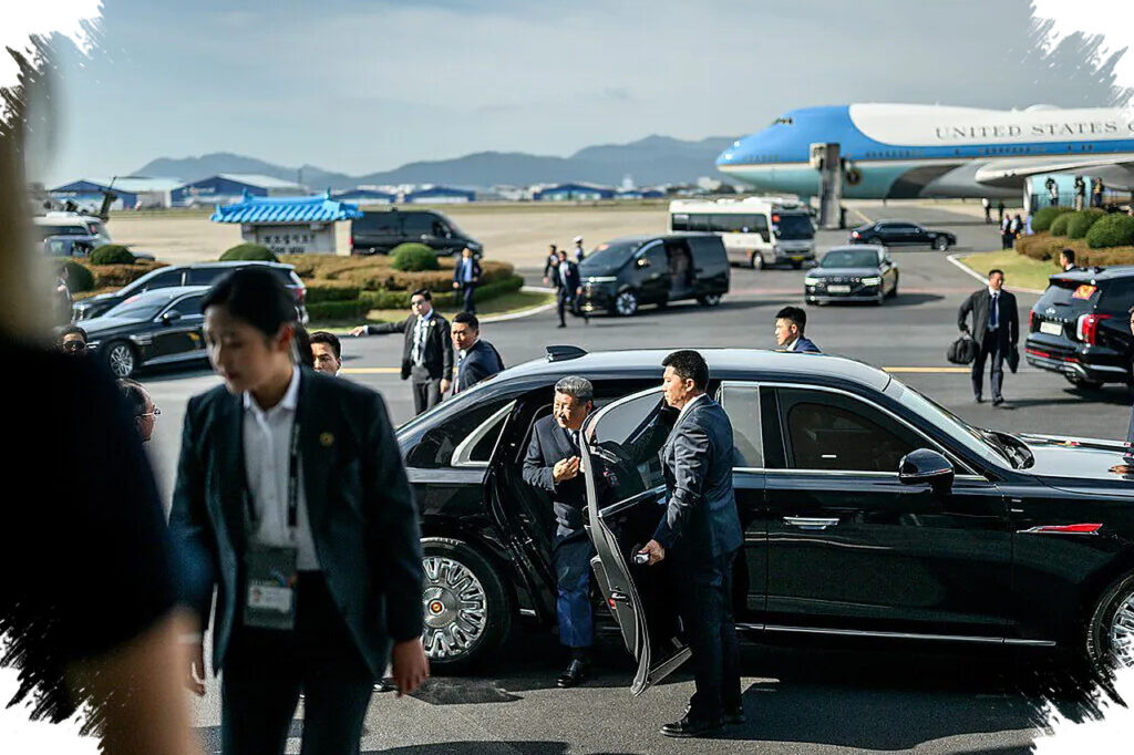 Jalanan Beijing Dipenuhi Mobil Lapis Baja AS, Pertemuan Trump-Xi Makin Tegang