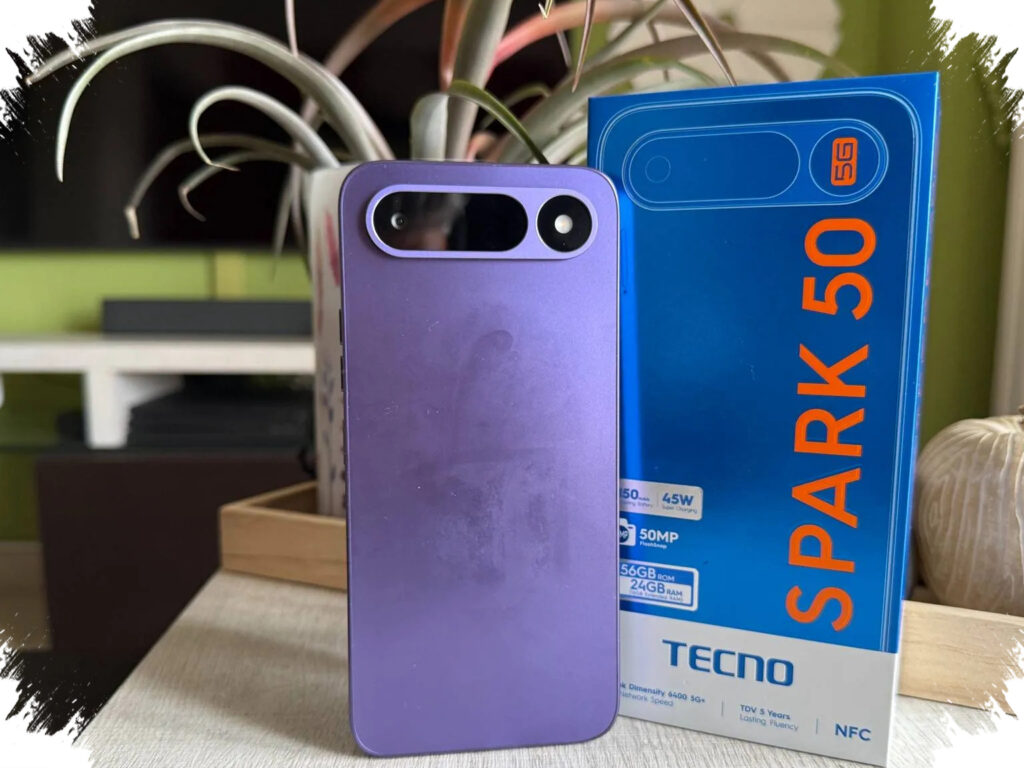 Tecno Spark 50 5G Tampil Beda dengan Ungu Dinamis, Baterai 6500 mAh Jadi Senjata Utama