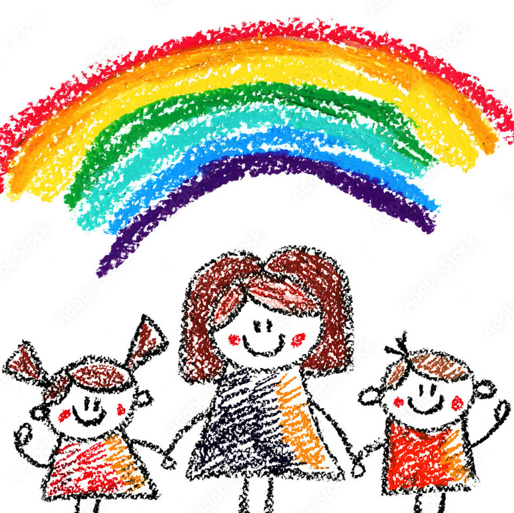 Prompt Ilustrasi Krayon Ala Gambar Anak, Foto Biasa Tiba-Tiba Jadi Penuh Nostalgia
