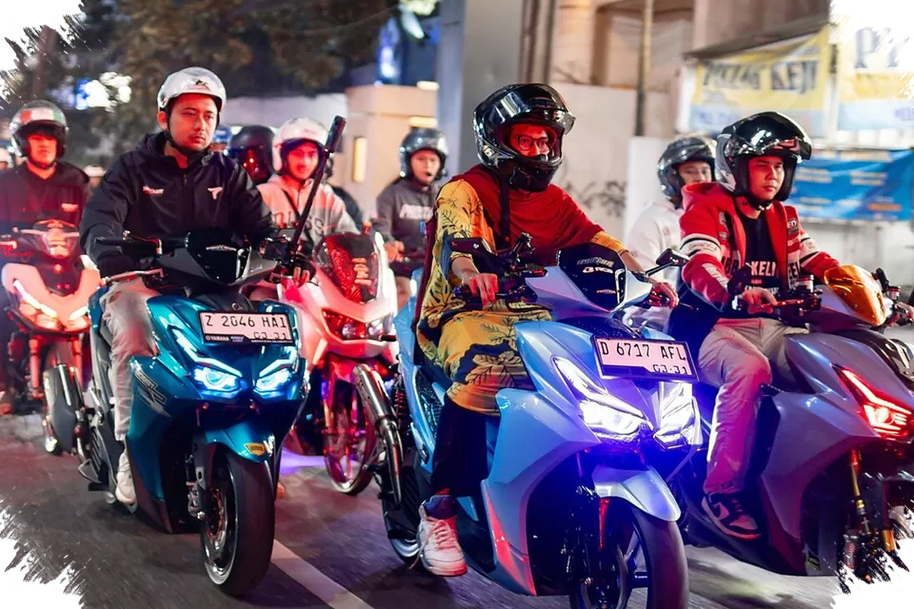 Bandung Jadi Panggung Awal 1 Dekade Aerox, Ratusan Rider Pamer Modifikasi Anti-Mainstream