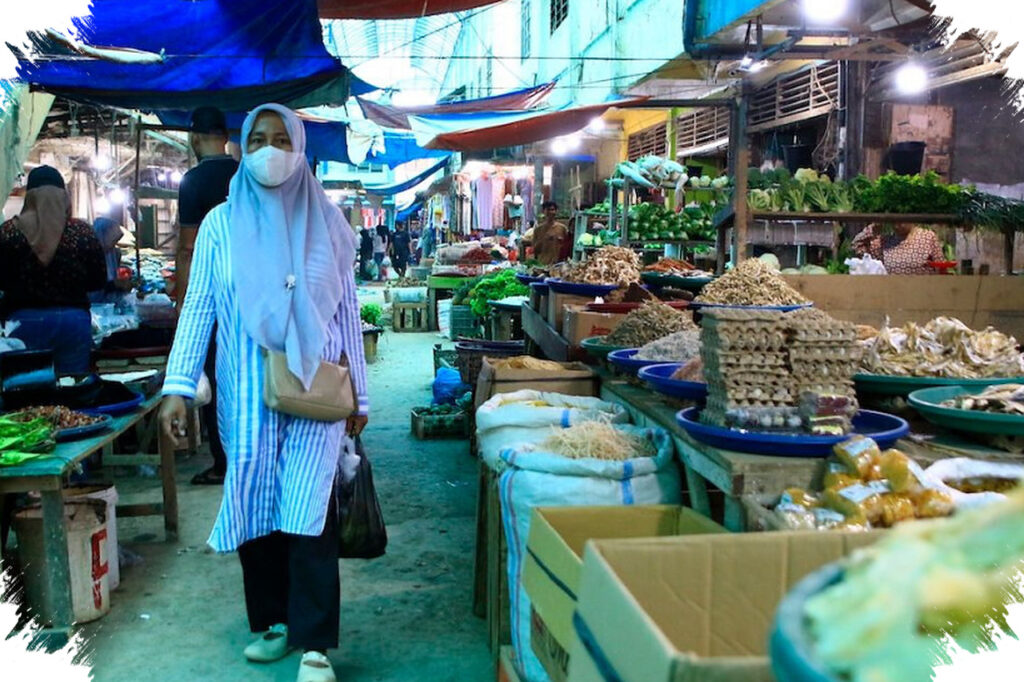 Pasar Kuala Simpang Pulih Perlahan, Pedagang Kembali Berdagang Pascabencana