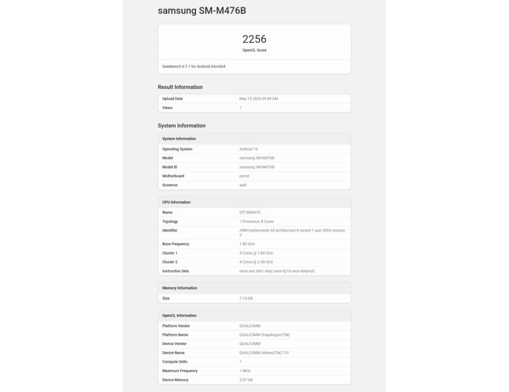 Galaxy M47 Muncul di Geekbench, Sinyal Kuat Samsung Menghidupkan Lagi Seri M4x