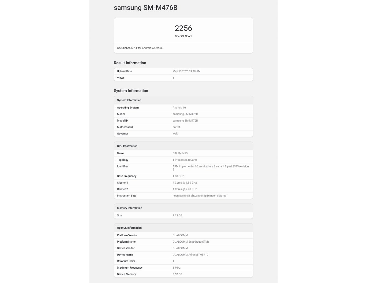 Galaxy M47 Muncul di Geekbench, Sinyal Kuat Samsung Menghidupkan Lagi Seri M4x