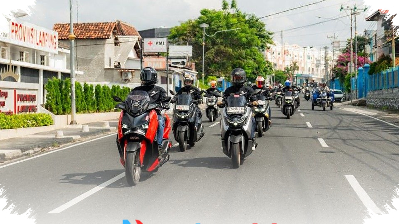 JMC Tuntaskan 500 Km Lintas Pulau, Touring Yamaha Sekaligus Promosikan Lampung