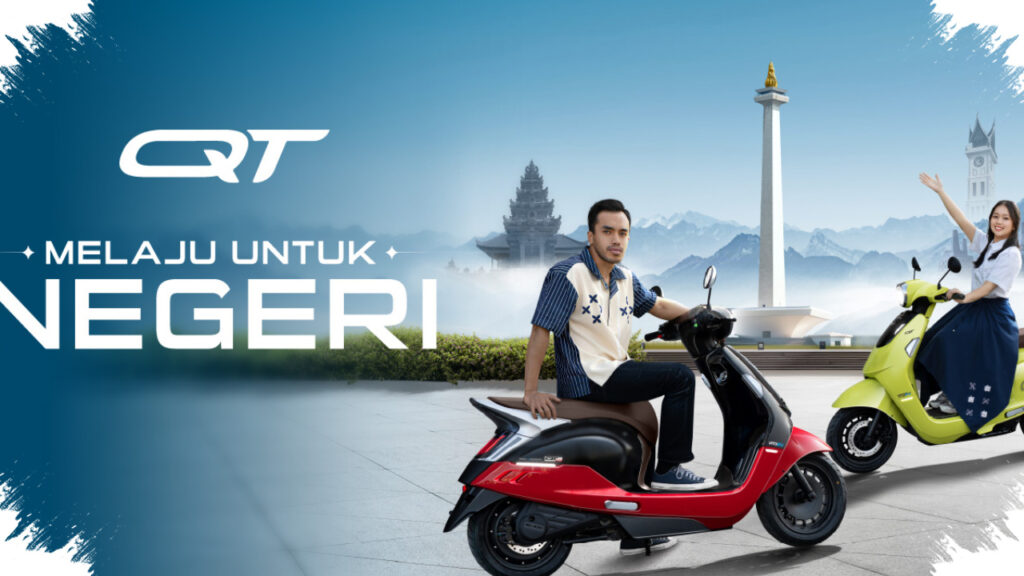Indomobil QT Pro Tampil Ala Skuter Eropa, Dual Battery 110 Km di Harga Rp18 Jutaan