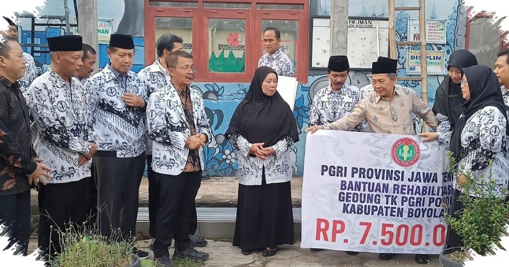PGRI Jateng Turun Tangan, TK Roboh di Boyolali Diperbaiki Demi Anak Tetap Belajar
