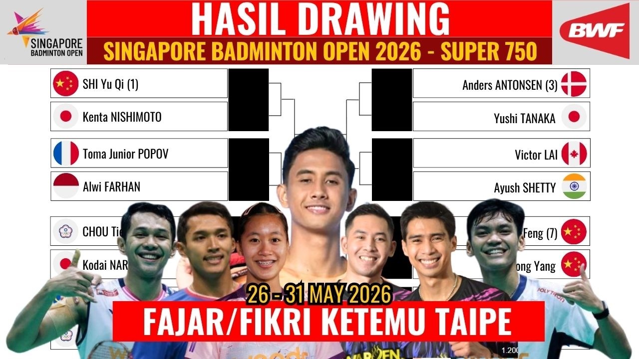 Fajar/Fikri Kunci Adaptasi Lapangan Berangin, Misi Bangkit Di Singapore Open 2026