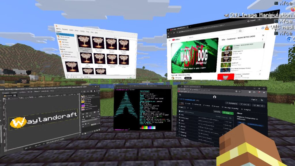 Minecraft Kini Bisa Jalankan Aplikasi Linux, Mod Ini Benar-Benar Membawa Wayland ke Dalam Game