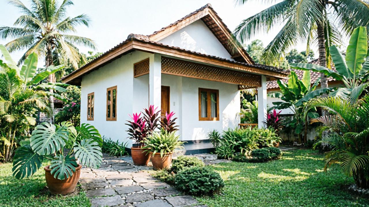 10 Desain Rumah Desa dengan Taman Mini, Trik Bikin Hunian Terasa Lebih Dingin di 2026