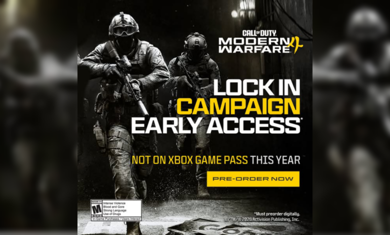 Activision Tegas Peringatkan Modern Warfare 4, Tahun Ini Memang Tak Masuk Game Pass