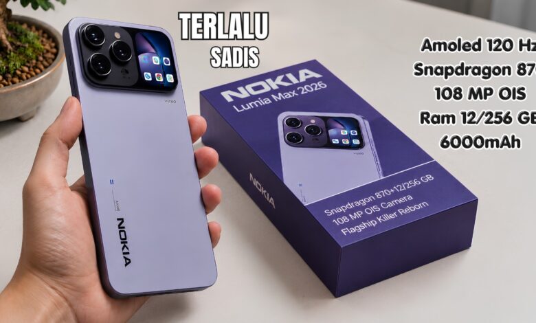 Rumor Nokia Lumia Max 2026 Makin Menggoda, Desain Khas Lumia dan Kamera 108 MP Jadi Sorotan