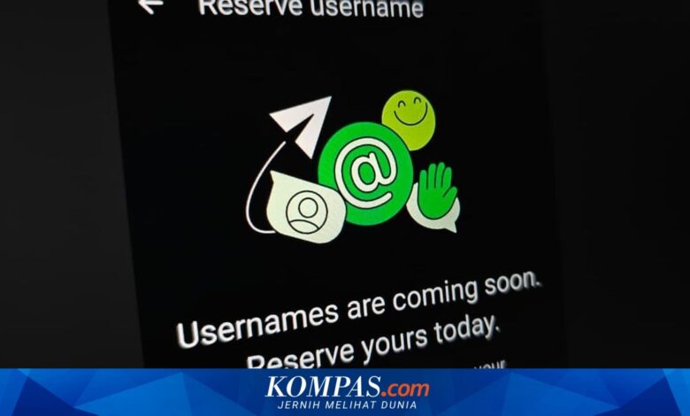 Reserve Username WhatsApp Dibuka, Begini Cara Klaim Nama Sebelum Habis