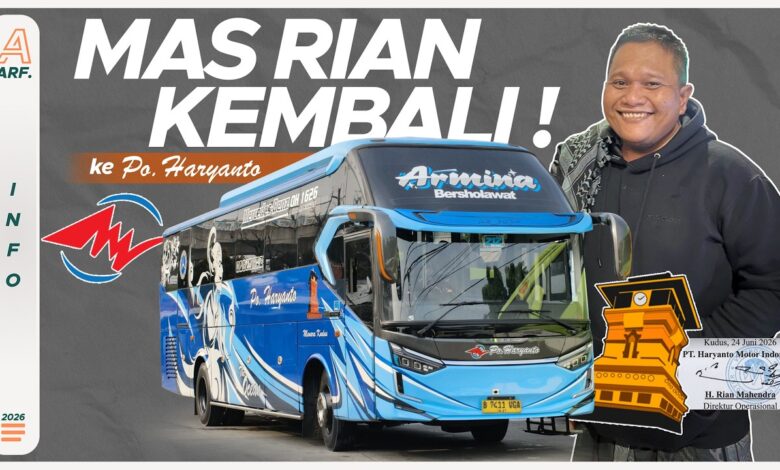 Dipecat Dua Tahun Lalu, Rian Mahendra Balik Lagi ke Jantung Manajemen PO Haryanto