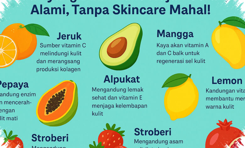 3 Buah Ini Bisa Bantu Wajah Lebih Glowing, Efeknya Tak Cuma Bikin Lembap