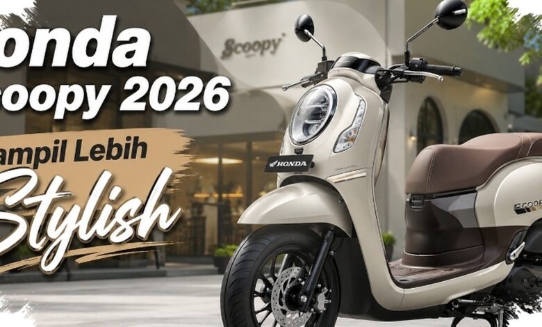 Honda Scoopy 2026 Makin Berkelas, 6 Warna Baru Ini Bikin Aura Retro Naik Level