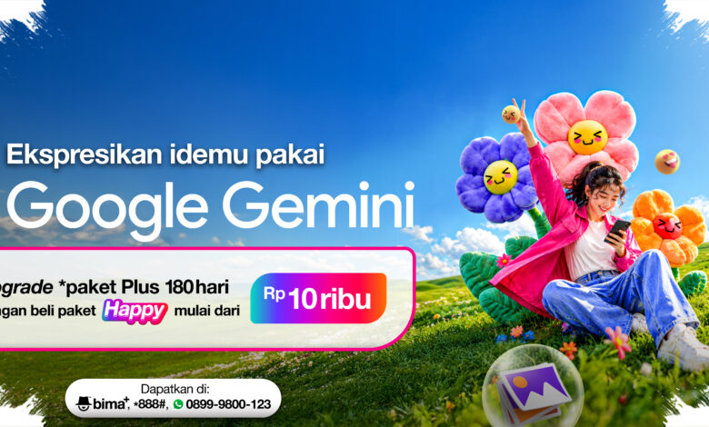 IM3 Bikin AI Terasa Lebih Berguna, Google AI Plus Kini Bisa Dipakai Gratis 180 Hari