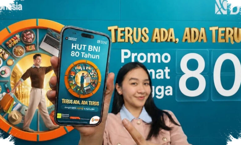 BNI Ulang Tahun ke-80, Diskon Travel Rp8 Juta dan Promo Belanja Menanti