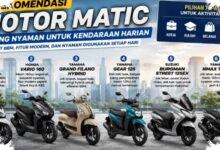 6 Motor Matic Harian yang Paling Nyaman dan Irit BBM, dari BeAT sampai NMAX Turbo