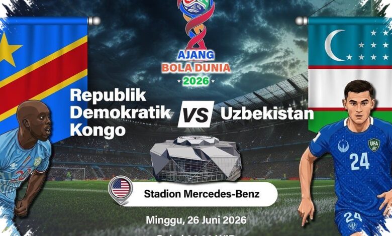Bangkit Dari Tertinggal, Kongo Lolos Dramatis ke 32 Besar, Uzbekistan Pulang Tersingkir 3-1