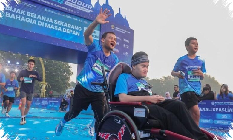 Gubernur Jateng Turun Lari Di Borobudur, Dorong Sport Tourism Dan UMKM Hidup