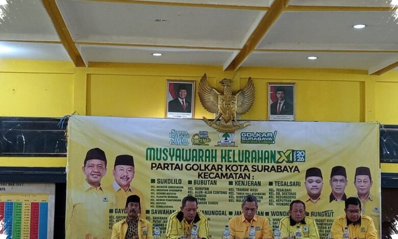 Golkar Surabaya Perkuat Mesin Hingga Akar Rumput, Muslur XI Libatkan 32 Kelurahan
