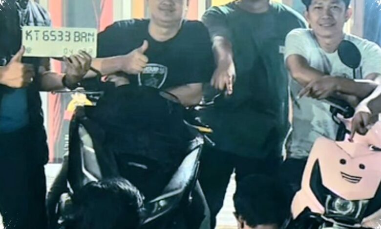 Curanmor Terekam CCTV di Sungai Kunjang, Dua Pelaku Dibekuk Saat Hendak Menjual Motor