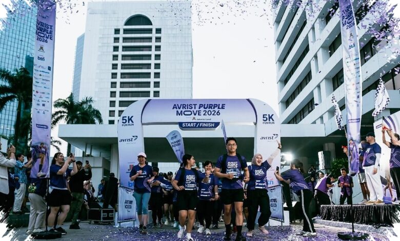 Avrist Purple Move 2026, 850 Peserta Lari Bareng untuk Sehat dan Kompak